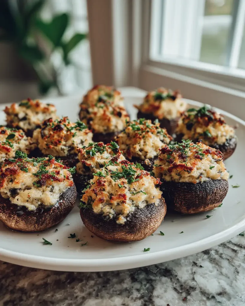 Irresistible Garlic Parmesan Stuffed Mushrooms Your Taste Buds Will Love - Featured Image