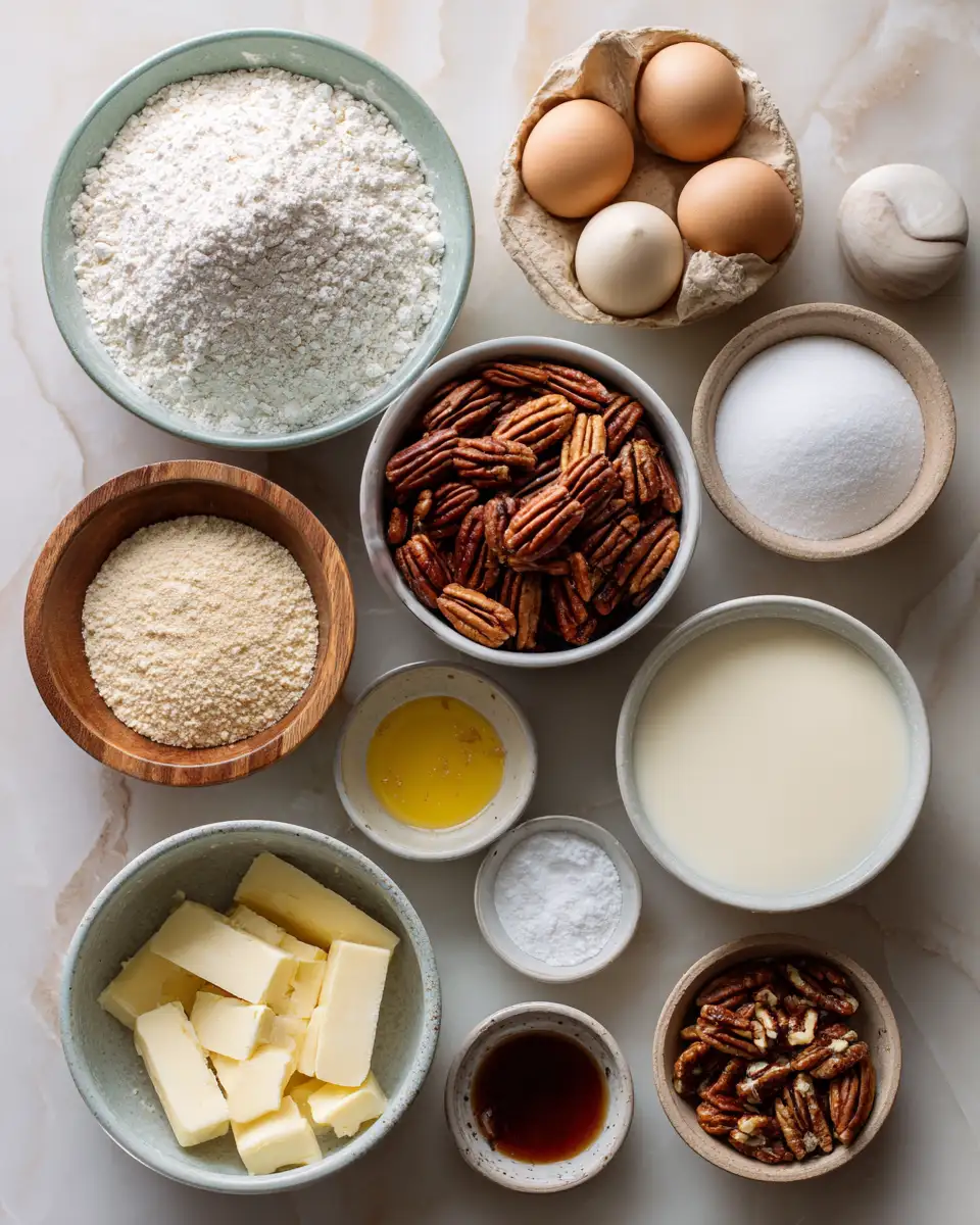 Ingredients for Indulge in Sweet Perfection with Our Irresistible Glazed Pecan Loaf Cake