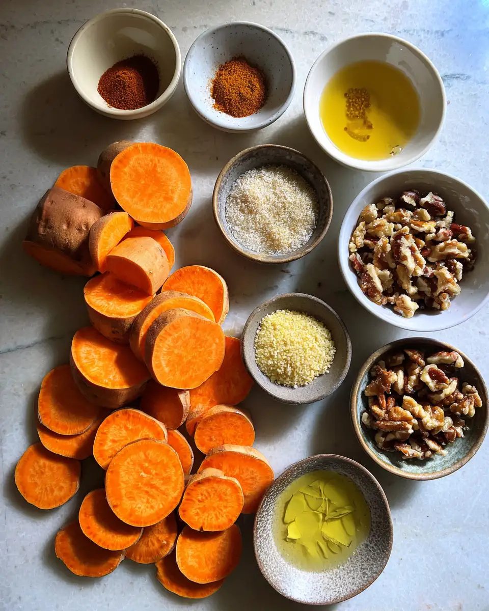 Ingredients for Irresistible Golden Crunch Sweet Potatoes to Satisfy Your Cravings