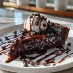 Decadent Gooey Brownie Pie with Melted Chocolate Chips to Satisfy Your Sweet Tooth - Featured Image
