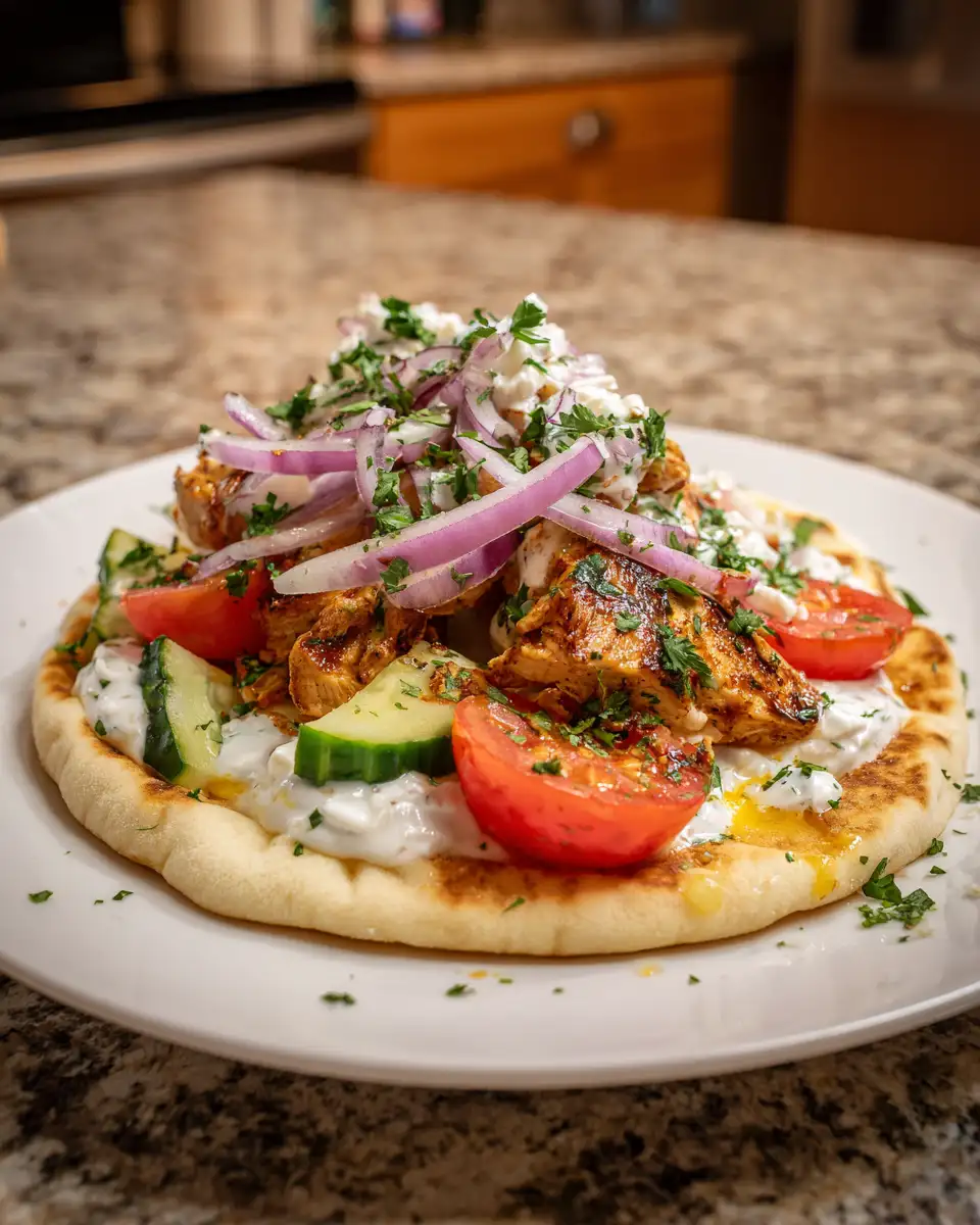 Final dish - Authentic Greek Chicken Gyros Recipe That Will Transport Your Taste Buds