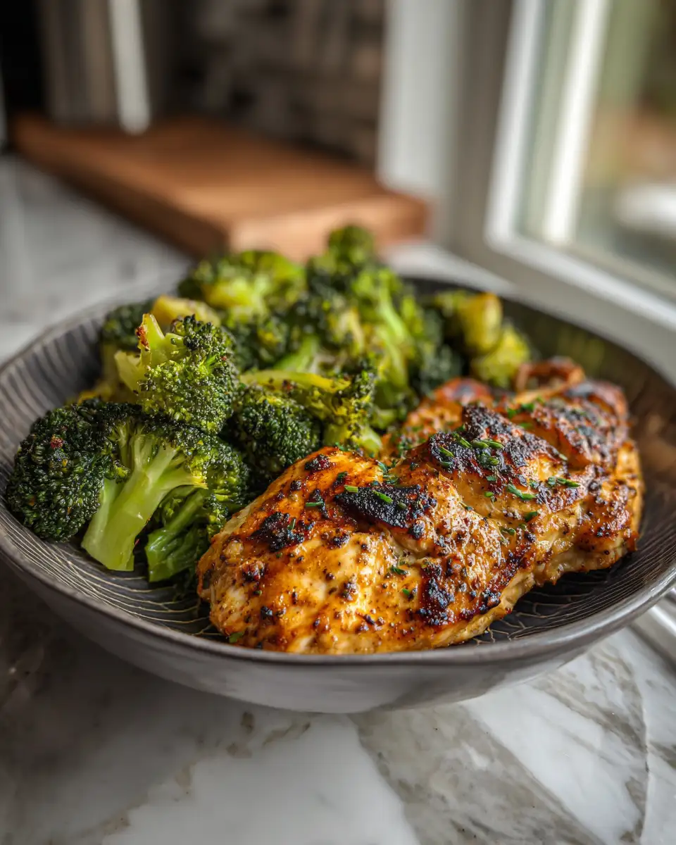 Final dish - Deliciously Healthy Grilled Chicken and Broccoli Bowls Your New Favorite Meal