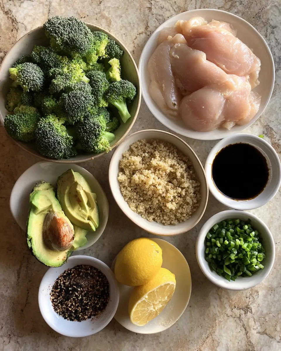 Ingredients for Deliciously Healthy Grilled Chicken and Broccoli Bowls Your New Favorite Meal