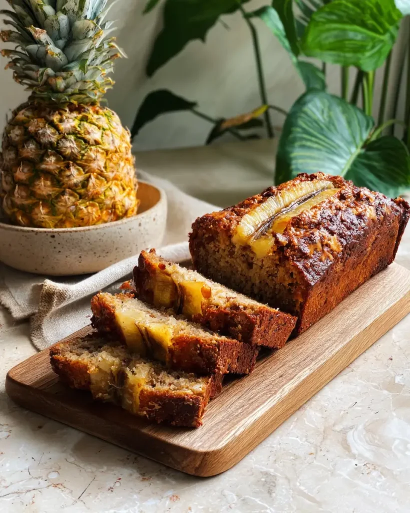 Tropical Bliss Hawaiian Banana Bread with Pineapple - Featured Image