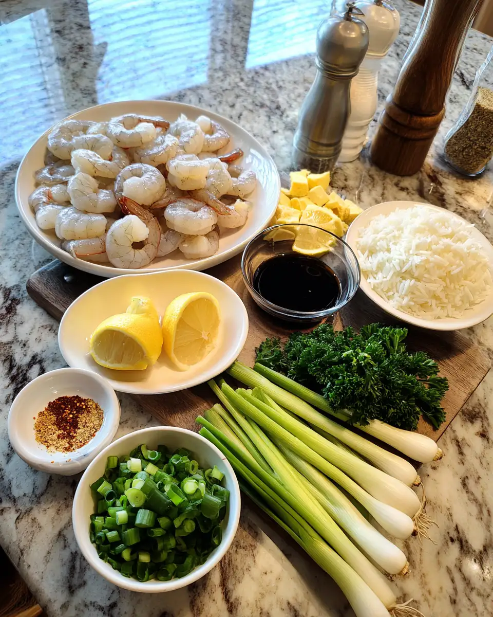 Ingredients for Savor the Flavors of the Islands with Delicious Hawaiian Garlic Shrimp