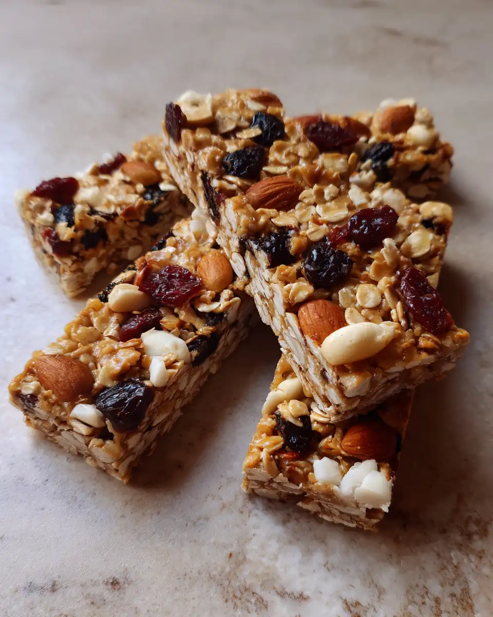 Ingredients for Fuel Your Day with Delicious Healthy Chewy Granola Bars with Oats