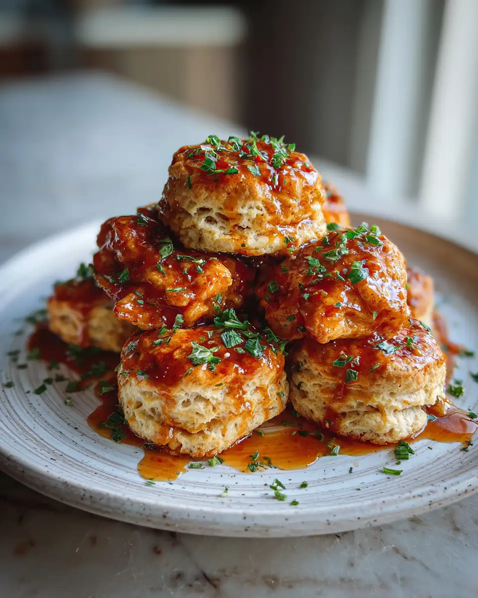 Final dish - Irresistible Hot Honey Chicken Biscuits That Will Make Your Taste Buds Dance
