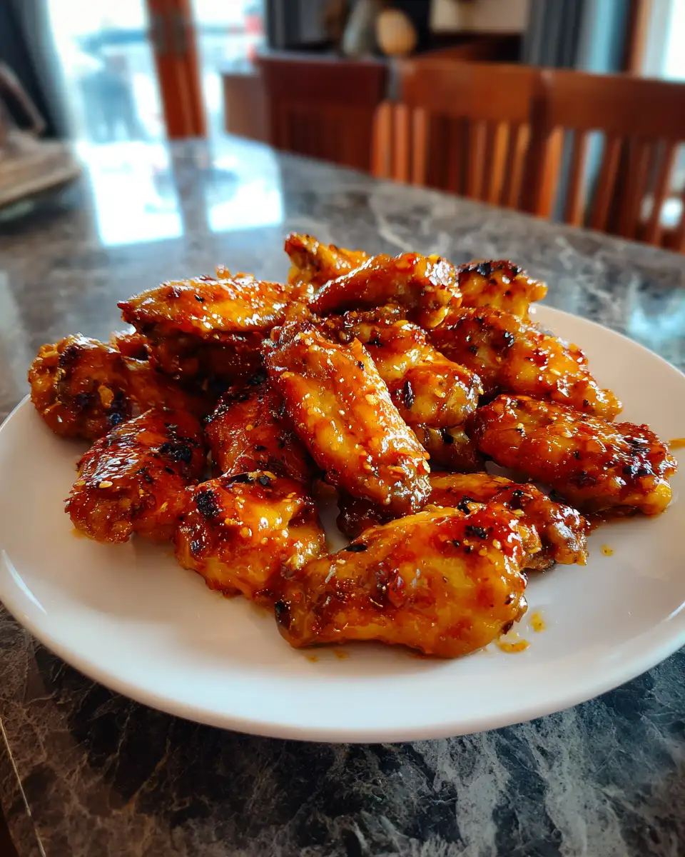 Sweet Heat and Smoky Bliss: Irresistible Hot Honey Peach Wings - Featured Image