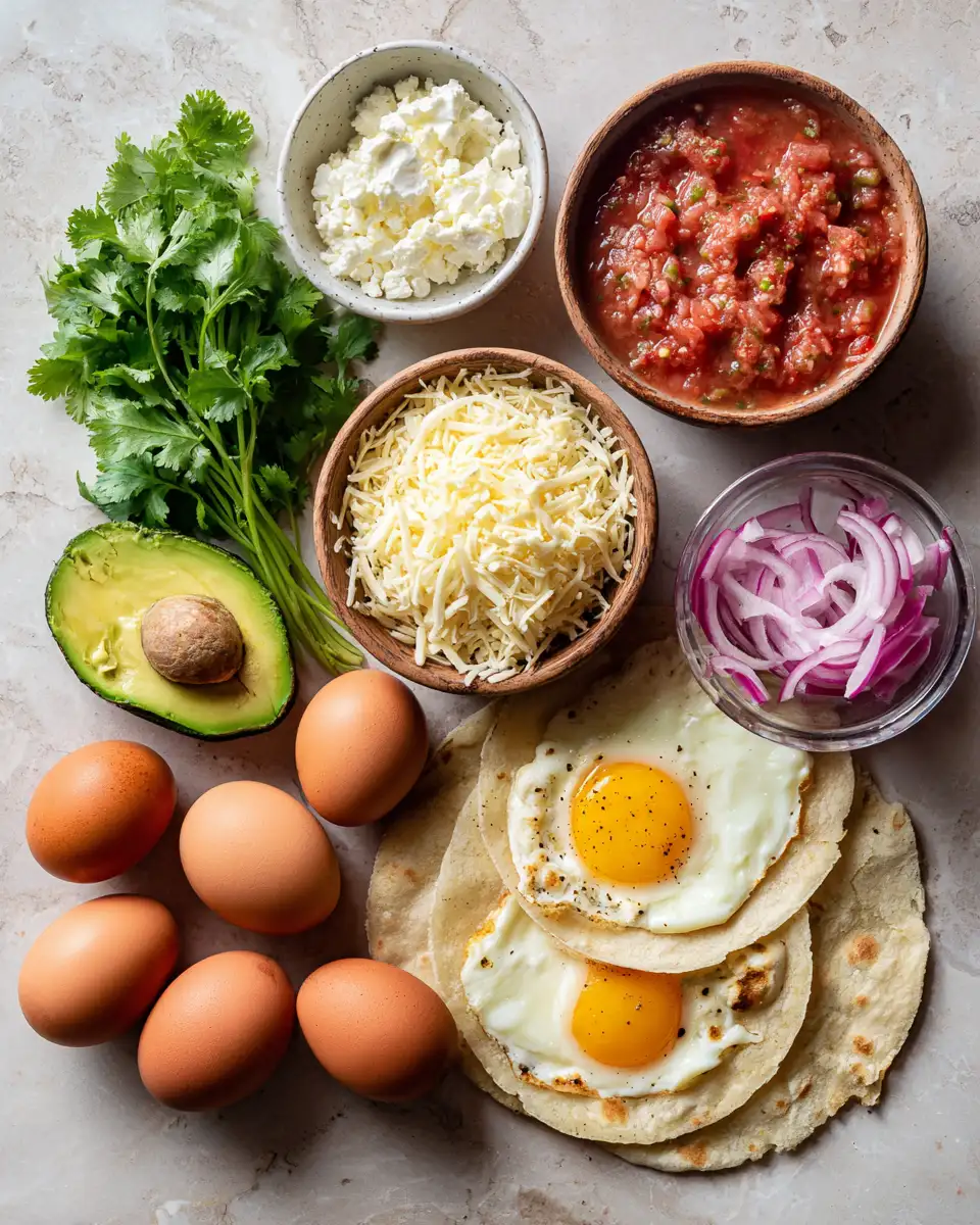 Ingredients for Rise and Shine with the Ultimate Huevos Rancheros Breakfast Recipe
