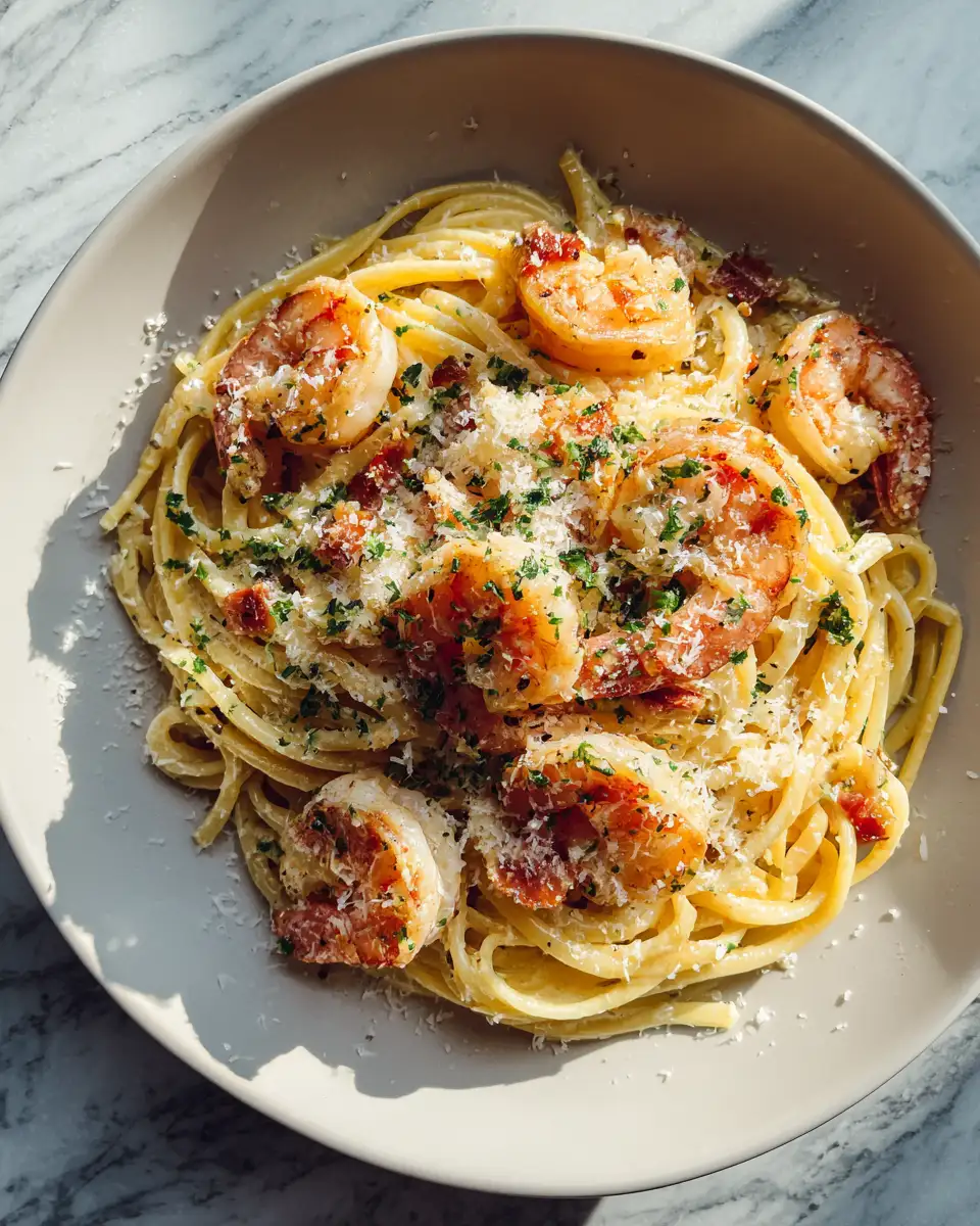 Irresistible Creamy Garlic Butter Shrimp Pasta Recipe You Must Try - Featured Image