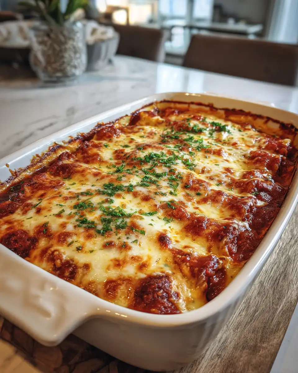 Final dish - Delicious Italian Sausage and Cheese Baked Manicotti Recipe to Satisfy Your Cravings