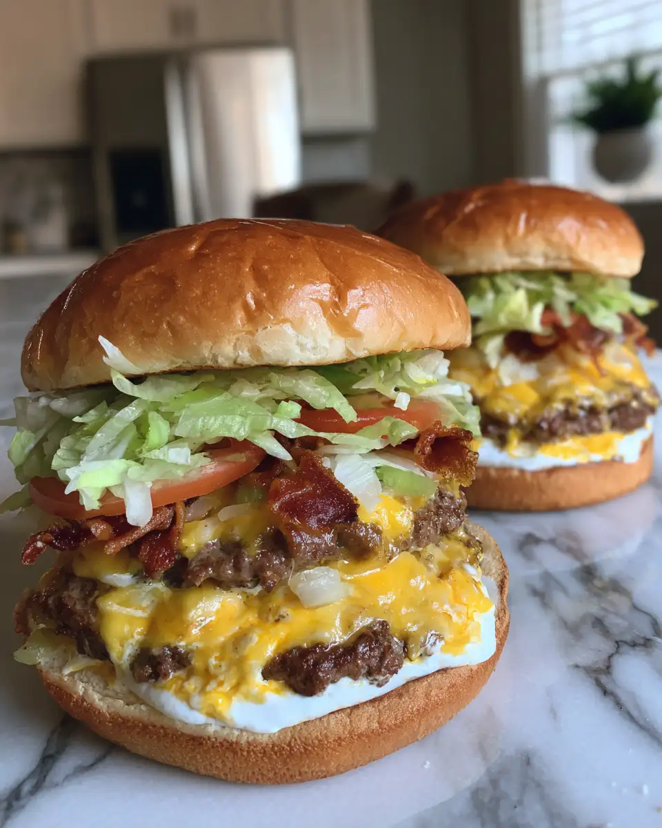 Final dish - Ultimate Keto Big Mac Smash Burgers Recipe to Satisfy Your Cravings