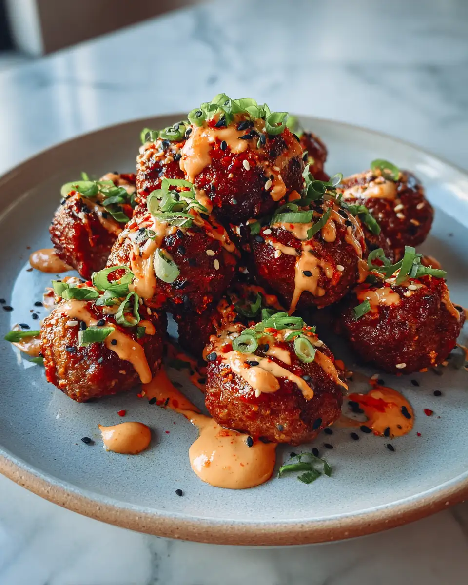 Irresistible Korean Meatballs with Spicy Mayo The Perfect Fusion of Flavor - Featured Image
