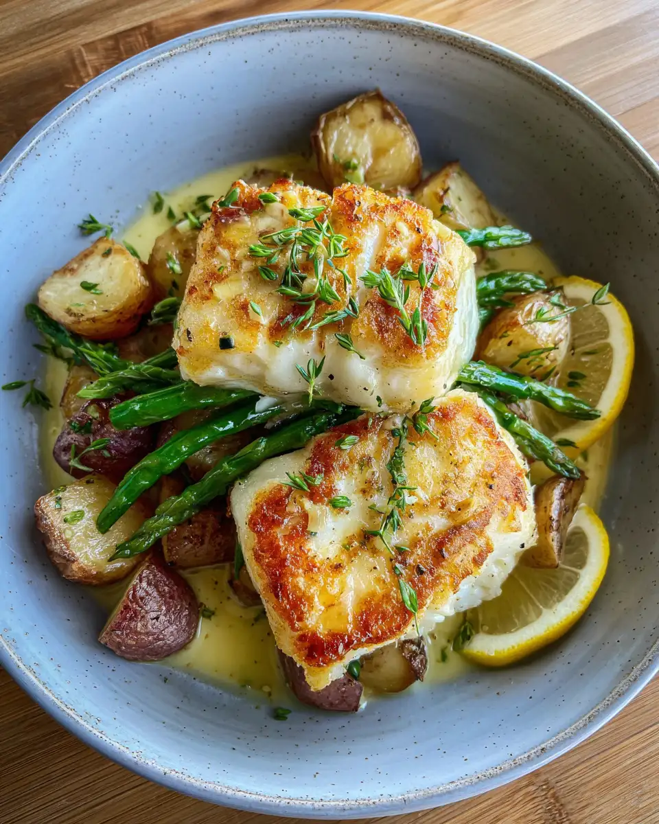 Perfectly Pan-Seared Lemon Garlic Butter Cod Recipe for a Bright and Delicious Meal - Featured Image