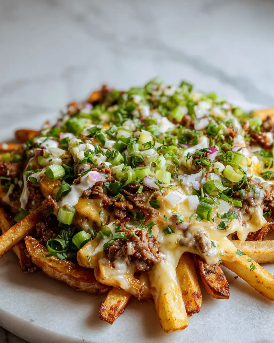 Final dish - Ultimate Loaded Philly Cheesesteak Fries Recipe to Satisfy Your Cravings