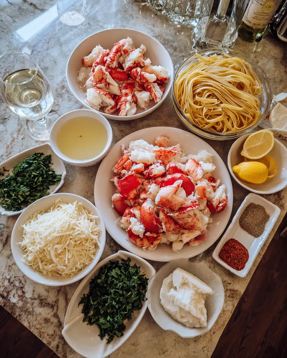 Ingredients for Decadent Lobster Scampi with Linguine Your New Favorite Seafood Pasta