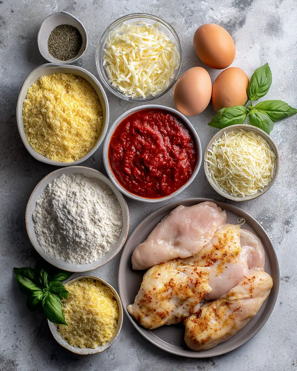 Ingredients for Savor the Crispy Deliciousness of LongHorn Steakhouse Chicken Parmesan