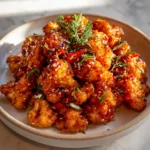 Crispy Maple Sriracha Cauliflower Perfect for a Spicy Sweet Snack - Featured Image