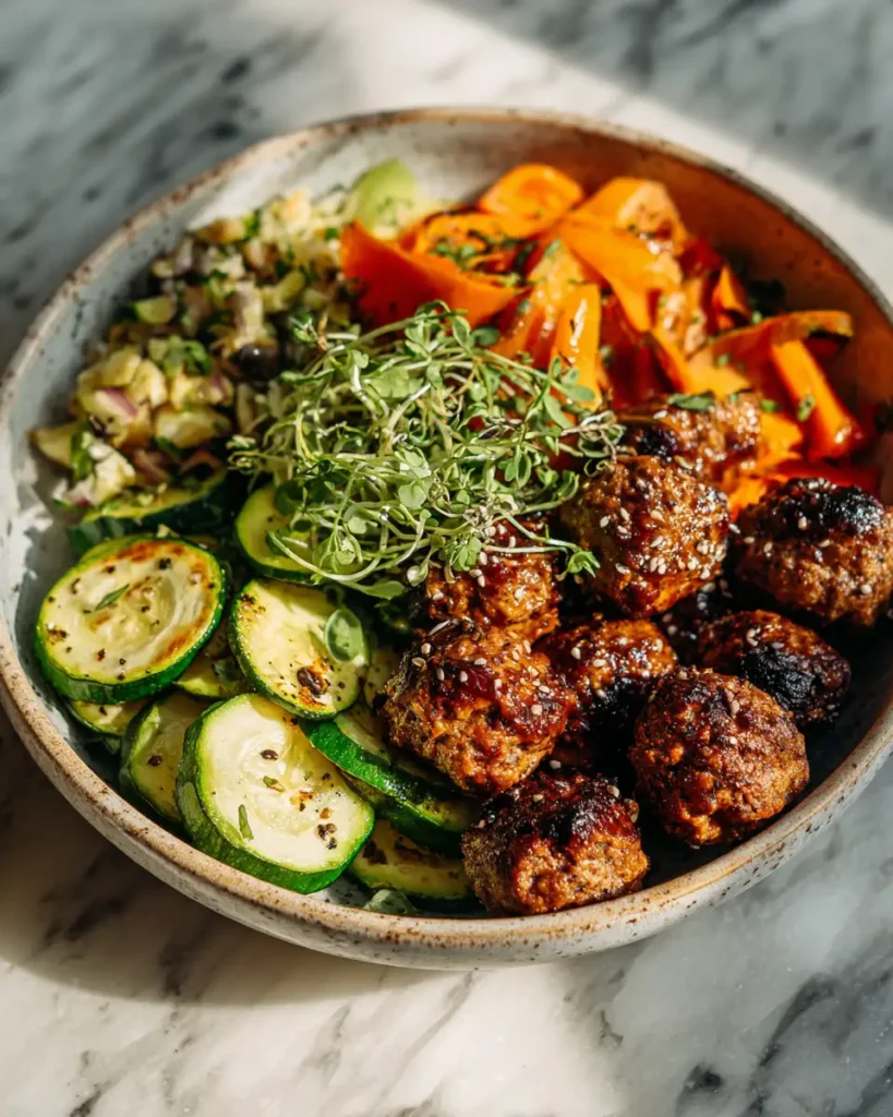 Deliciously Nutritious Meatball and Veggie Bowl Recipe to Satisfy Your Cravings - Featured Image