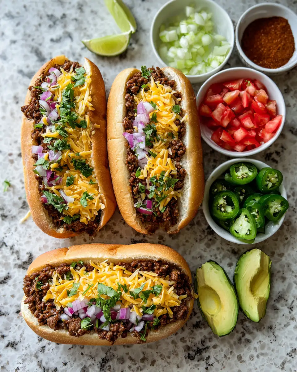 Ingredients for Sizzling Fiesta: Discover the Ultimate Mexican Chopped Cheese Sandwich