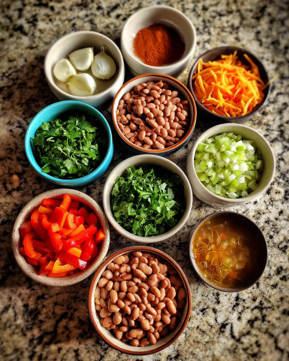 Ingredients for Warm Up Your Day with Delicious Mexican Pinto Bean Soup