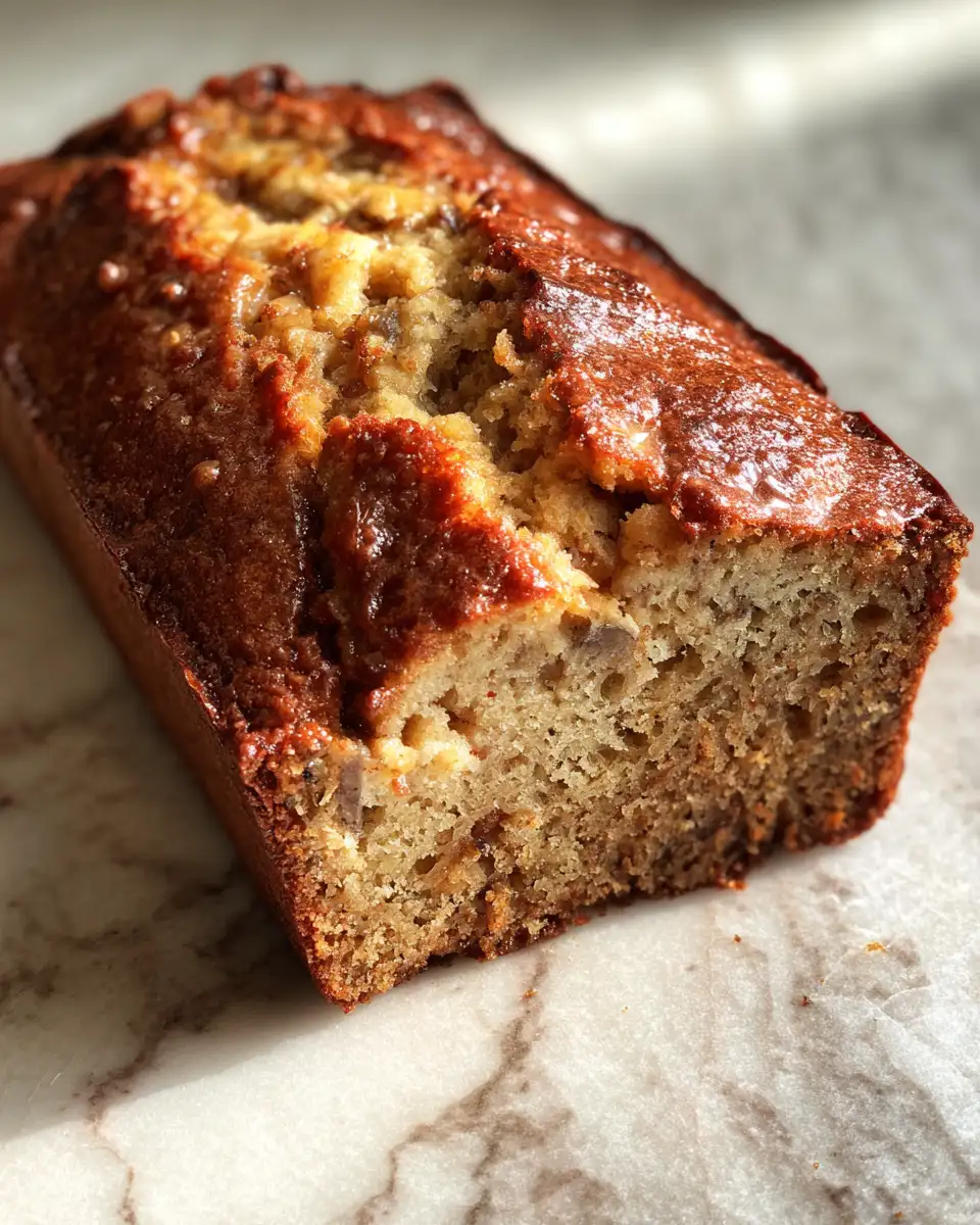 Final dish - Irresistibly Moist Maple Banana Bread That Melts in Your Mouth