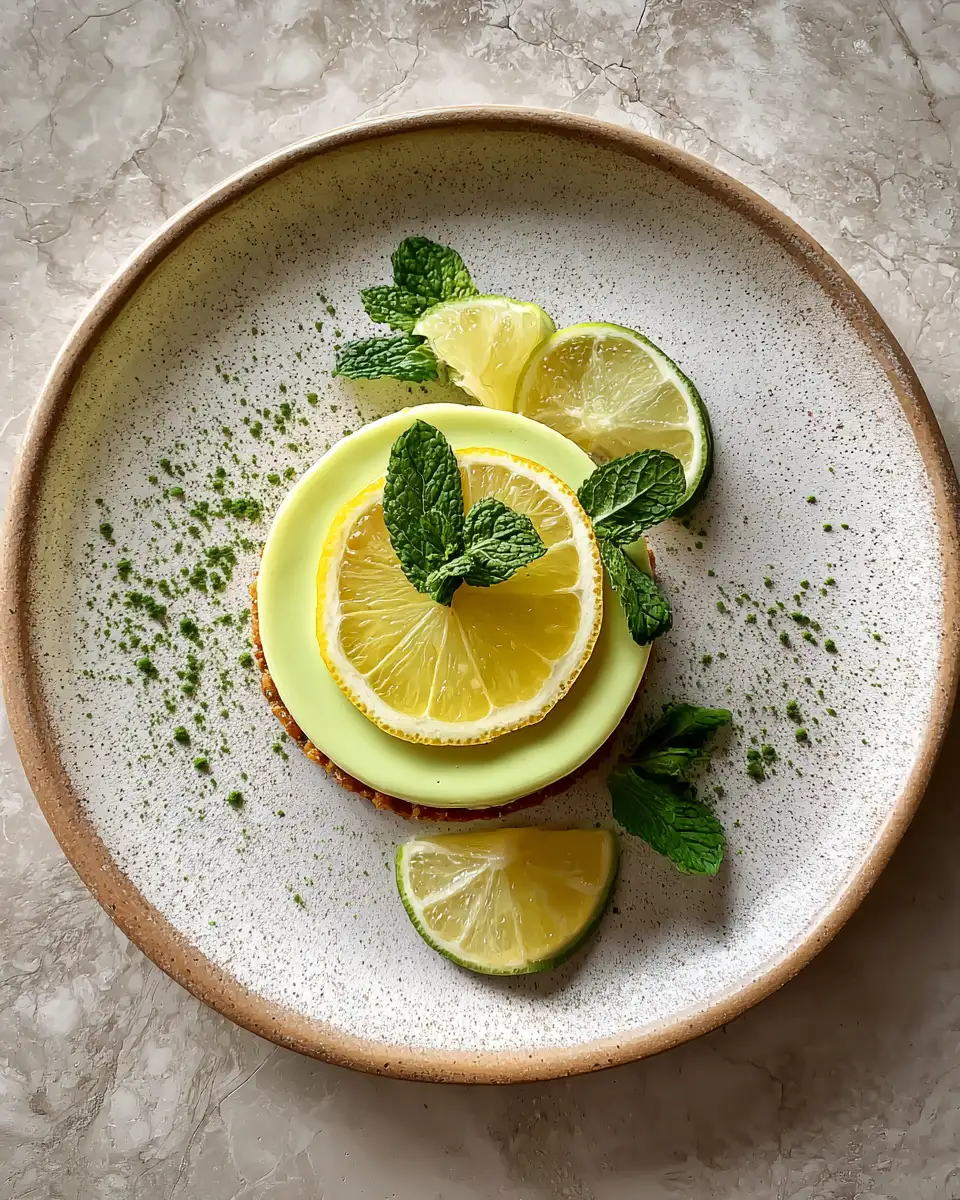 Final dish - Delight Your Taste Buds with Refreshing Mousse Citron Menthe