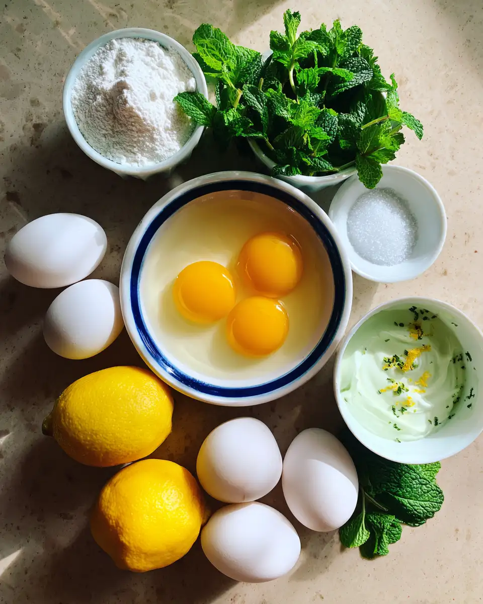 Ingredients for Delight Your Taste Buds with Refreshing Mousse Citron Menthe