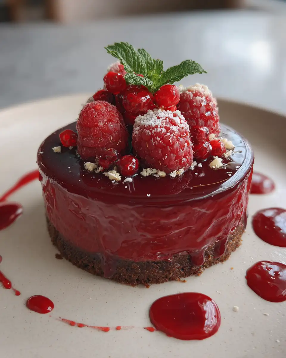 Final dish - Decadent Delight: Mousse Framboises Mascarpone Magic