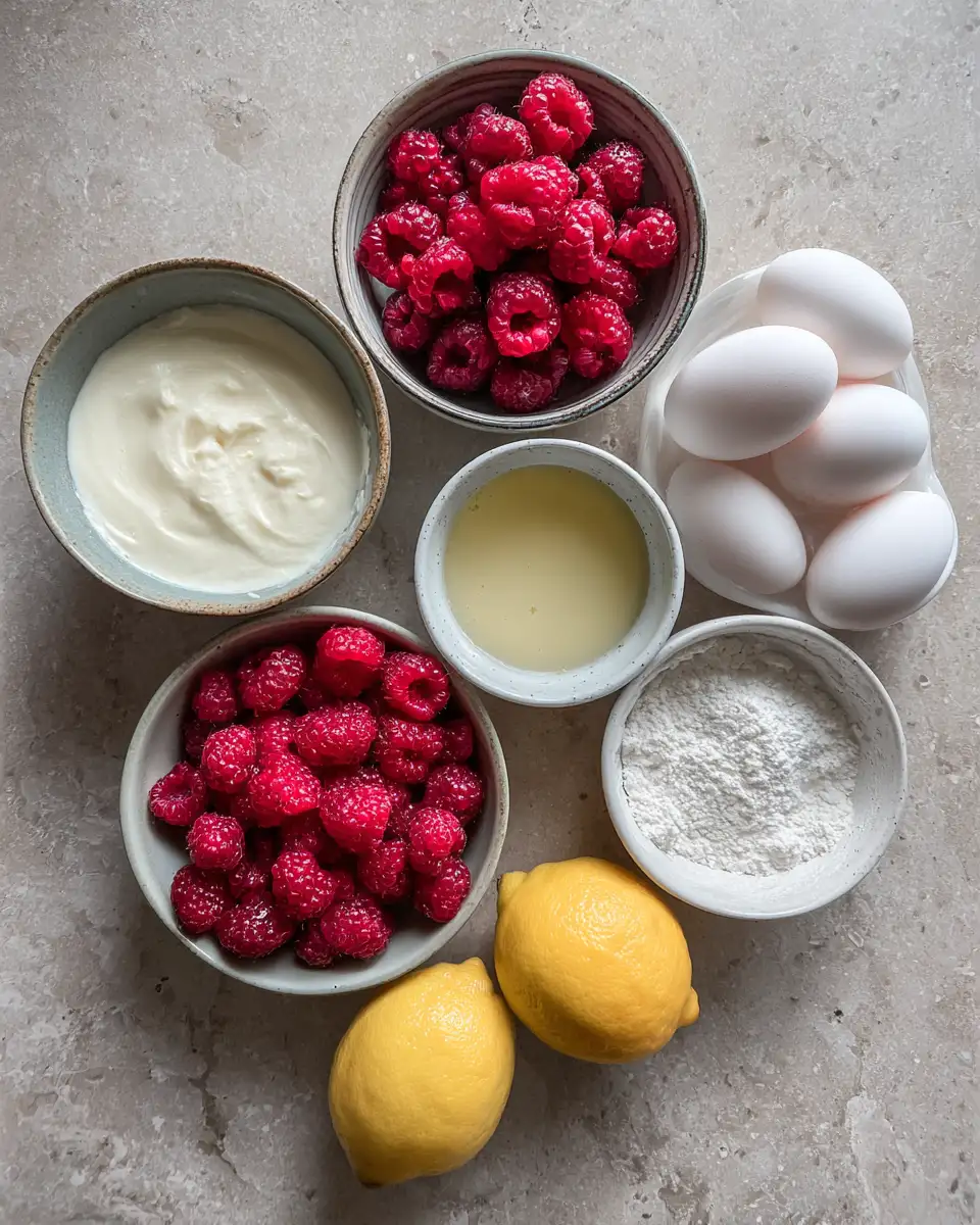Ingredients for Decadent Delight: Indulge in Our Creamy Raspberry Mascarpone Mousse