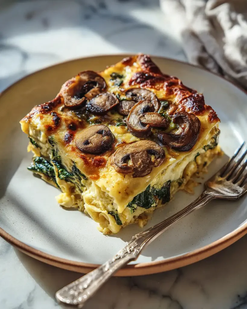 Creamy Mushroom and Spinach Lasagna Recipe Your New Favorite Comfort Food - Featured Image