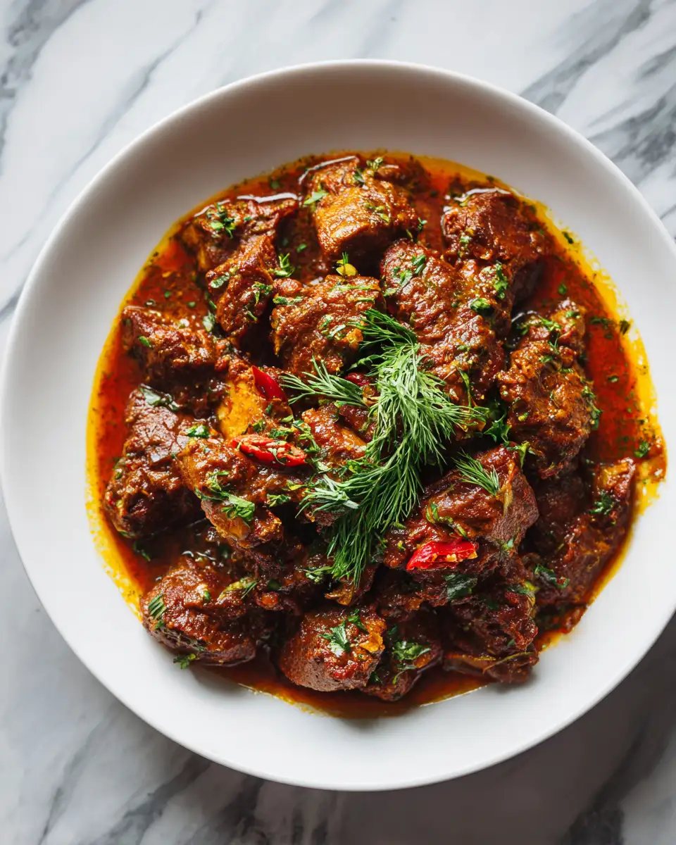 Final dish - Discover the Rich Flavors of Authentic Nigerian Beef Stew