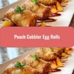 Sweet and Crispy Peach Cobbler Egg Rolls Perfect for Dessert Lovers