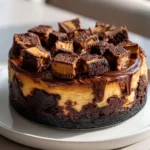 Decadent Peanut Butter Cup Brownie Cheesecake Bliss - Featured Image