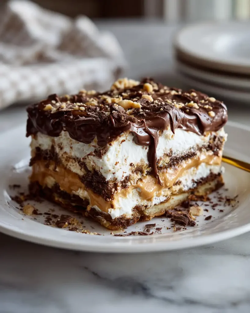 Decadent Peanut Butter Lasagna Recipe You Have to Try - Featured Image