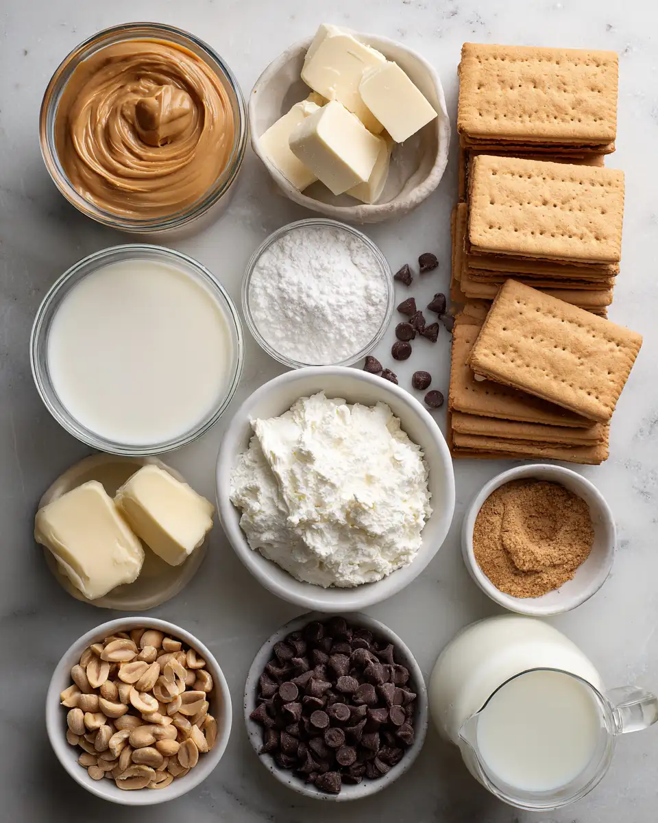 Ingredients for Decadent Peanut Butter Lasagna Recipe You Have to Try