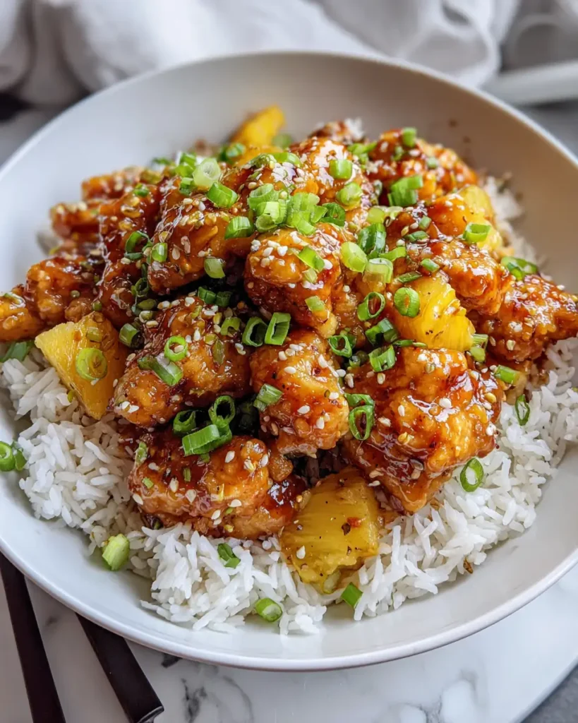 Sweet and Savory Pineapple Chicken and Rice Recipe to Satisfy Your Cravings - Featured Image