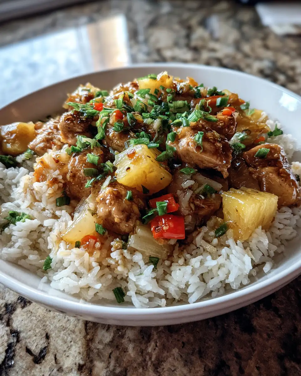 Final dish - Ultimate Pineapple Chicken and Rice Lover's Delight