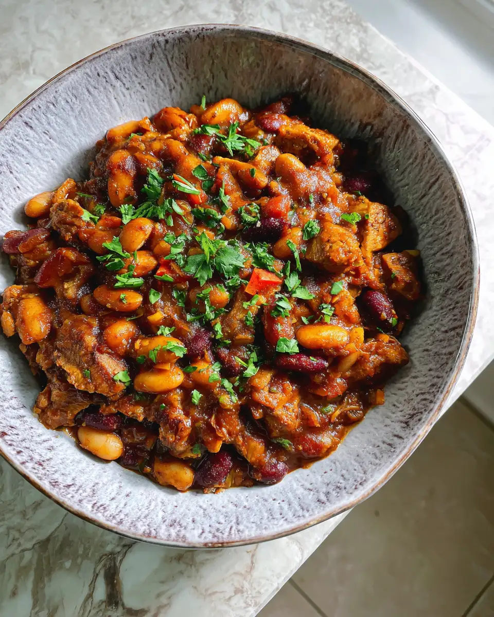 Final dish - Hearty Comfort Food: Irresistible Pork and Beans Recipe to Satisfy Your Cravings