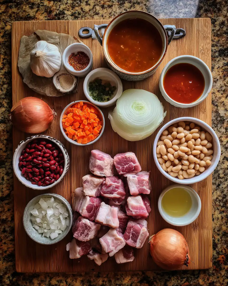 Ingredients for Hearty Comfort Food: Irresistible Pork and Beans Recipe to Satisfy Your Cravings