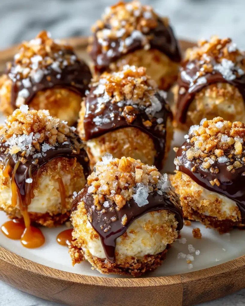 Irresistible Salted Caramel Pretzel Cheesecake Balls: A Sweet and Salty Delight - Featured Image