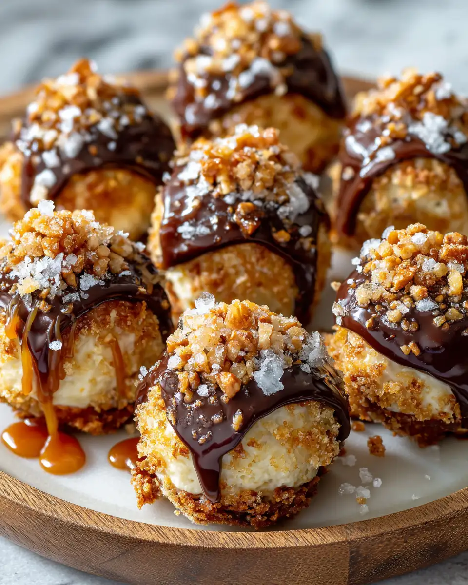 Irresistible Salted Caramel Pretzel Cheesecake Balls: A Sweet and Salty Delight - Featured Image