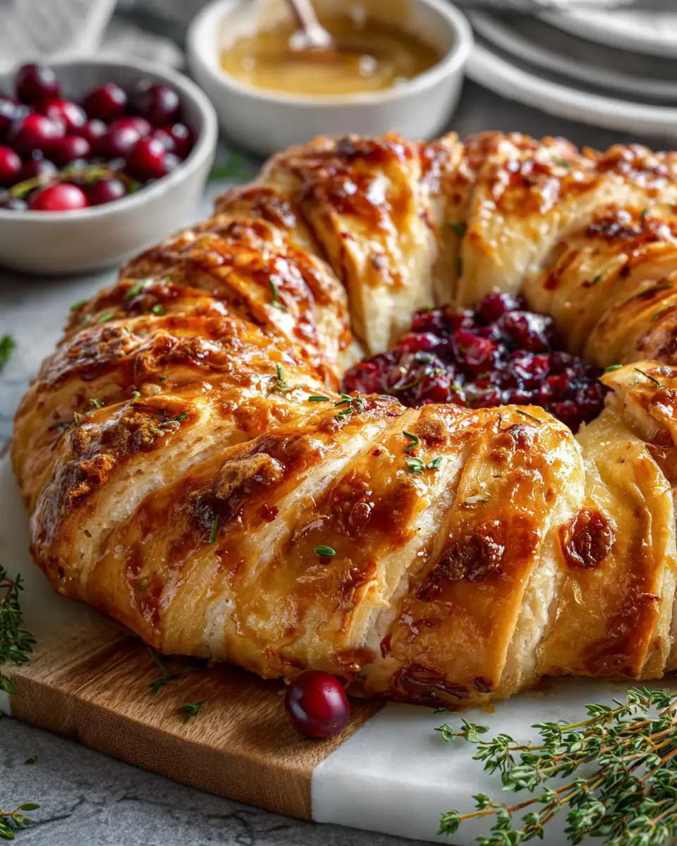 Delight Your Taste Buds with a Savory Turkey and Cranberry Crescent Ring - Featured Image
