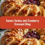 Delight Your Taste Buds with a Savory Turkey and Cranberry Crescent Ring