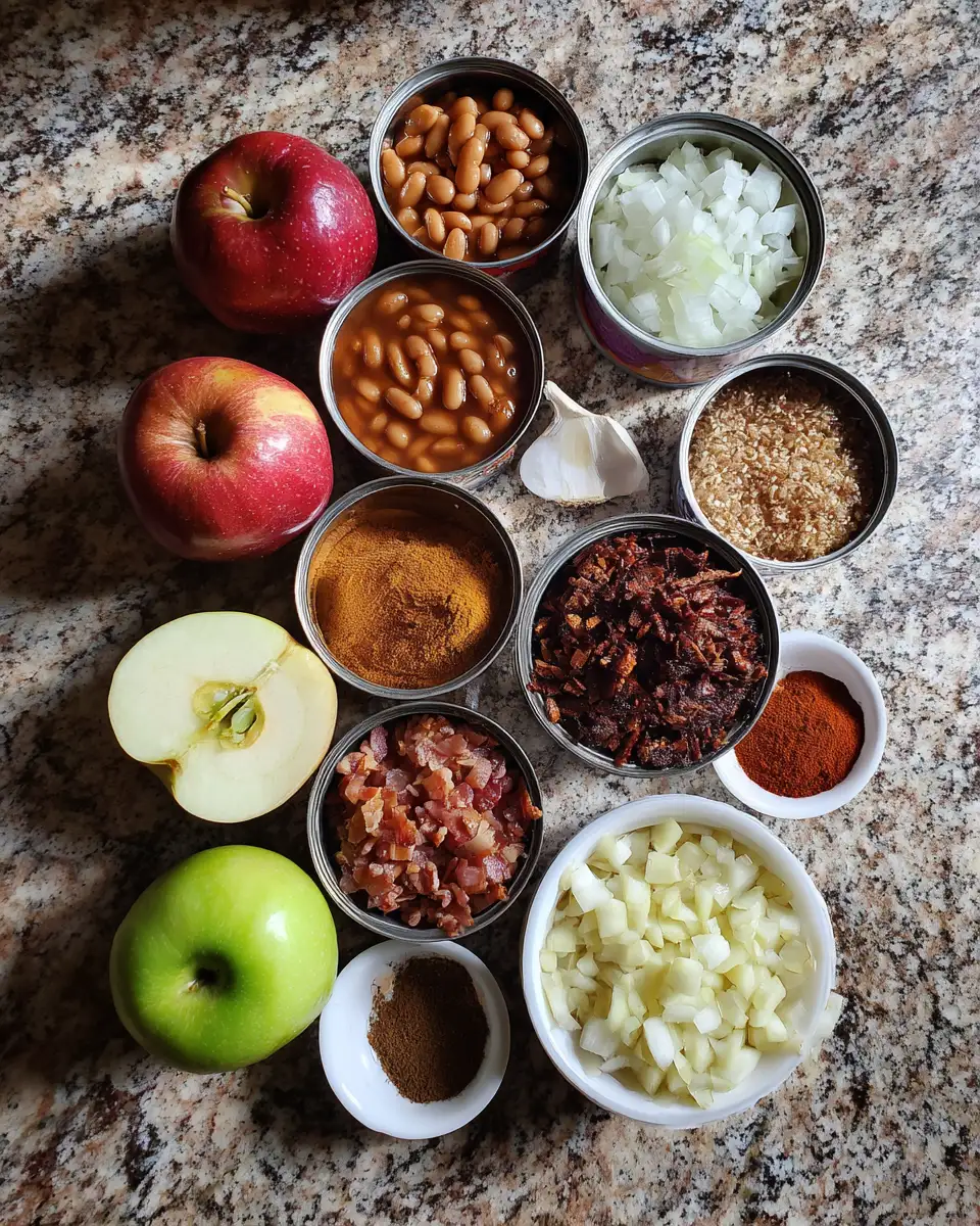 Ingredients for Discover the Delicious Twist of Smoked Apple Pie Baked Beans