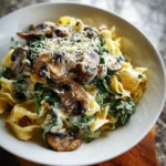 Creamy Spinach Mushroom Pasta Recipe for a Deliciously Healthy Dinner - Featured Image