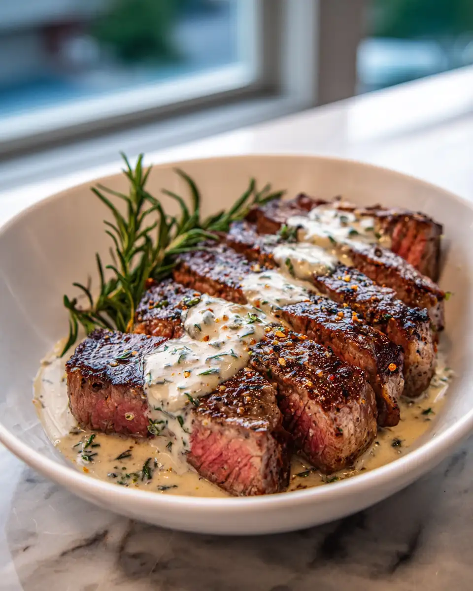 Savor the Perfect Juicy Steak with Irresistible Garlic Cream Sauce - Featured Image