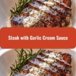 Savor the Perfect Juicy Steak with Irresistible Garlic Cream Sauce
