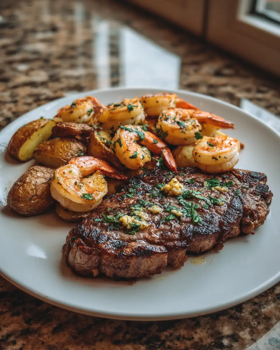 Savor the Perfect Feast: Steak with Shrimp and Garlic Butter Potatoes - Featured Image