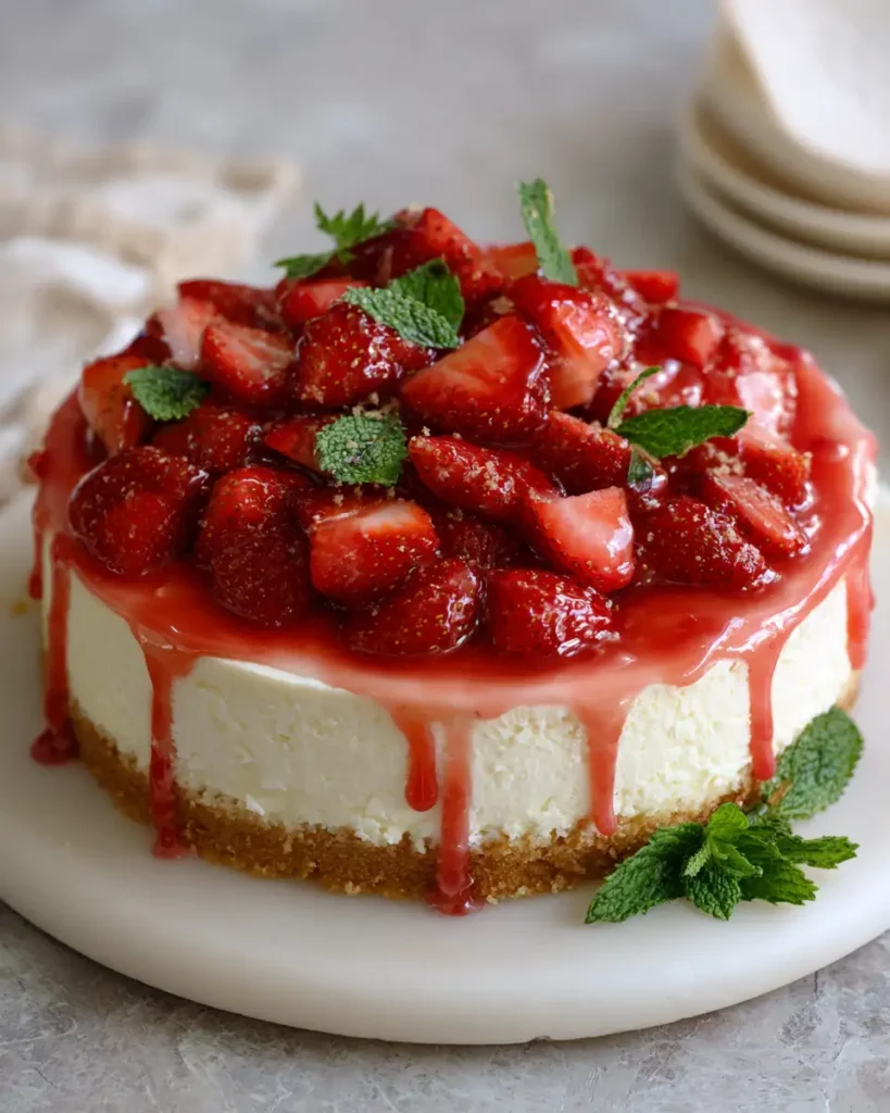 Deliciously Creamy Strawberry Cheesecake Your Taste Buds Will Love - Featured Image